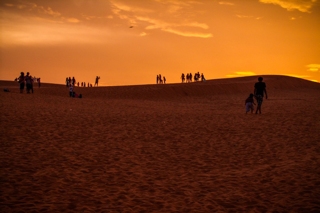 Scooters and sand dunes in Mui Ne