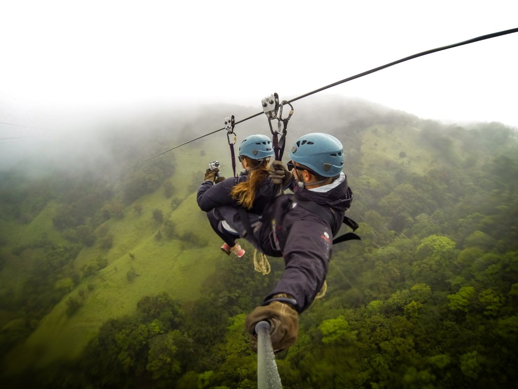 Flying through a cloud forest in&nbsp;Monteverde