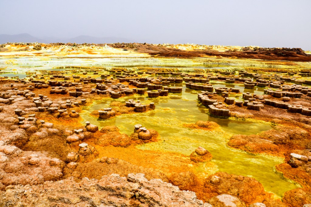 Survive the sulphur pools and lava lakes in the Danakil Depression